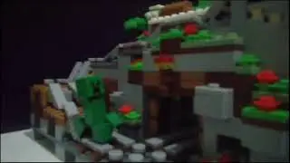 Mining with the creeper - Lego Minecraft Stop Motion