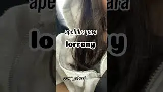 apelidos para Lorrany