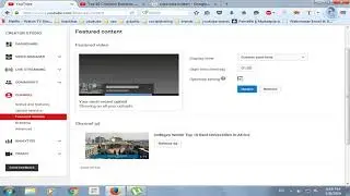 How To Add A Featured Video Or Playlist On YouTube Urdu