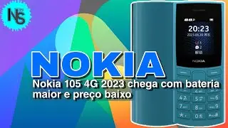 Nokia 105 4G 2023 | Novo Celular Básico com Entrada para dois Cartões nano-SIM e Bluetooth 5.0.