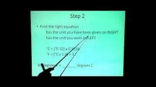 English-Metric Conversion for Temperature