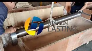 The titanium forged shafts produced by Lasting Titanium are being packaged