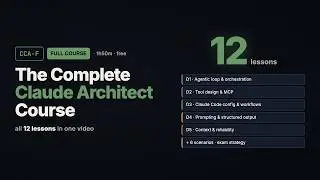 The Complete Claude Certified Architect (CCAR-F) Course - All 12 Lessons in One Video