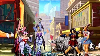 Lilith & Morrigan vs Athena & Darkness Athena /MUGEN