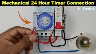 Mechanical 24-Hour Timer Connection and Time Setting 
