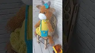 Обзор на игрушку 🐮 КОРОВКА. 🎀 - пришит. 👜 - снимается.📏 - 39 см (с рогами 42 см).