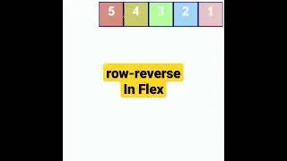row-reverse in flex | css tutorial 