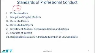 Level I CFA Ethics: Code and Standards Lecture