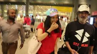 shraddha kapoor and shakti kapoor Spotted At Airport || INSTAMAG NEWS UPDATE