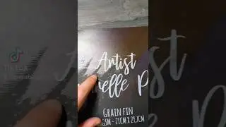 J'ai testé le PAPIER NOIR ACTION pour aquarelle 