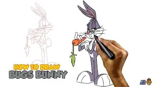 Draw Bugs Bunny: Step-by-Step Cartoon Tutorial!