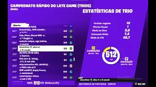 COMO FOMOS NO CAMPEONTANO RAPIDO LATE GAME | FORTNITE |