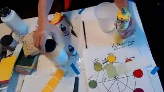 ACRYLIC How to mix up large quantities of paint