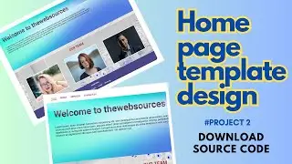 Home page template design | 