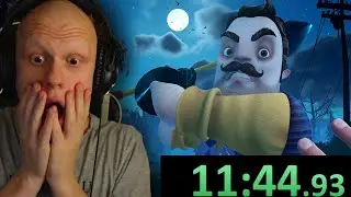 J'ai TOP 2 en SPEEDRUN sur Hello Neighbor 2 ( speedrun glitchless )