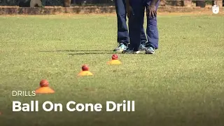 Ball on Cone Drill | Cricket