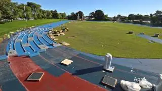 Resurfacing of track at Ern Clark Stadium, Cannington