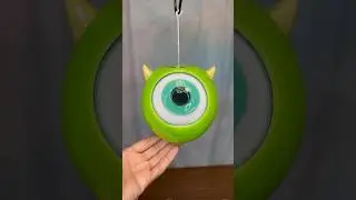Mike Wazowskiiii 💚 #candles #candleart #art #wax #monstersinc #mikewazowski #satisfying #disney