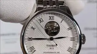 Zegarek Tissot Le Locle Powermatic 80 Open Heart T006.407.11.033.02 (T0064071103302) zegarmistrz.com