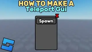 How To Make A Teleport Gui | Roblox Studio
