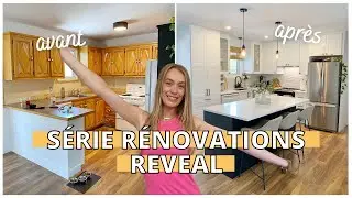 Série rénovation cuisine: organisation, comptoirs, luminaires et reveal final!