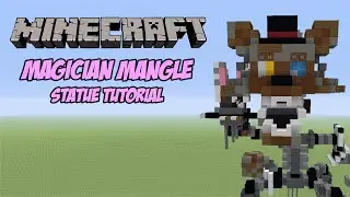 Minecraft Tutorial: Magician Mangle (FNAF AR: Special Delivery) Statue