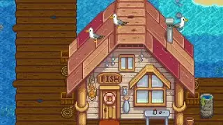 Cute seagull animations in Stardew Valley