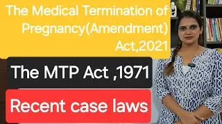 #Right to Abortion # the Medical Termination of Pregnancy (Amendment) act 2021#hindi #the MTPAct1971