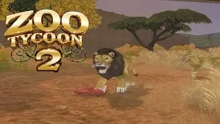Zoo Tycoon 2 - Primal Paradise Zoo #4 - How to make a Lion  Exhibit
