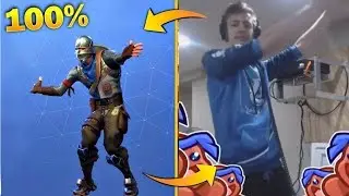 *NEW* Fortnite Dances in Real Life! Ninja | Fortnite Best Moments - Real life original references
