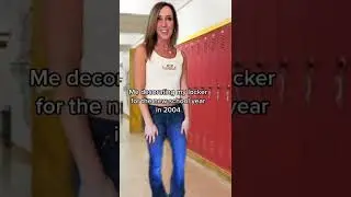 Me decorating my locker for the new school year 2004