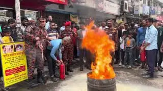 Fire Service Extinguisher Service For Social Awarness At Jatrabari