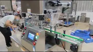 Máy hàn màng ly tịnh tiến, máy dán màng hũ