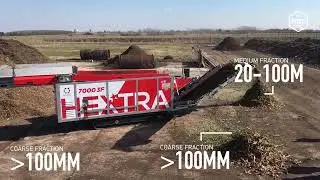 Ecostar HEXTRA 7000 3F Screening - Green Wood Waste
