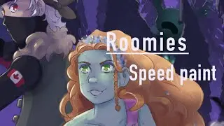 Roomies Speedpaint!// ZombieCleo and Ethoslab Secret Life💚💛❤️
