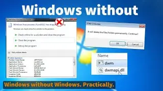 Windows without Desktop Window Manager (dwm.exe)