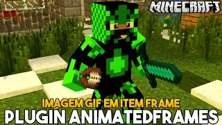 Minecraft Plugin Tutorial AnimatedFrames - Imagem GIF em item frame