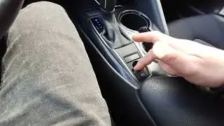 Toyota Camry XV70. How to set the handbrake to service mode to replace the rear brake pads.