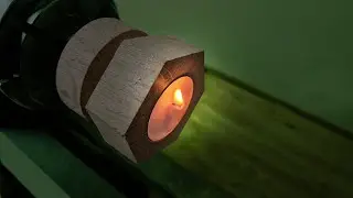Turning a Hexagonal Oak Tea Light