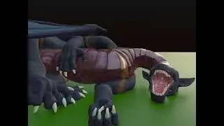 Bunsen dragon, belly rubs