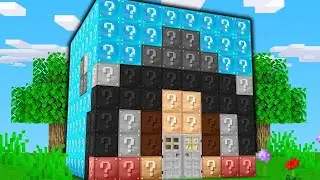 Omz vs Luke LUCKY BLOCK TOWER RACE in Minecraft!
