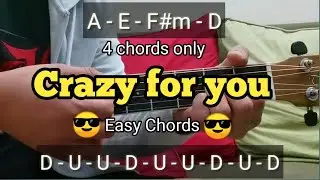 Crazy for you Chords by Sponge Cola | 4 Easy Chords | Easy Jay