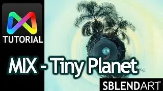 mix photo app - Tutorial on how to create a tiny world in 2 steps