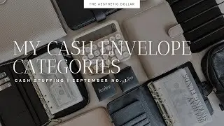 Cash Stuffing | September No. 1 | $1,755 | My Cash Envelope Categories | Jeulia Jewelry Unboxing