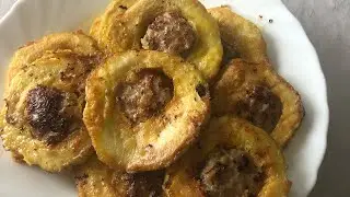 Очень вкусные кабачки с фаршем. Сочно, сытно и красиво