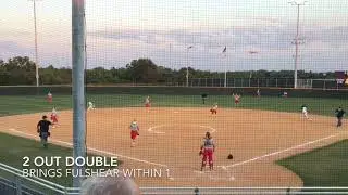 Liz doubles in rbi Fulshear vs. Belleville Playoff game