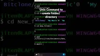 Linux command to create folder/ directory 