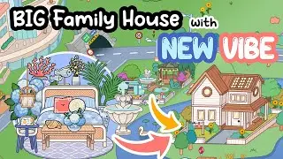 NEW Vibe BIG Family House + Coastal Villa + Willow PARK Aesthetic not FREE TOCA BOCA House Ideas