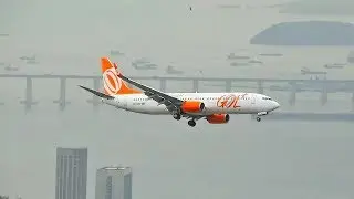 Pouso Sensacional  Aeroporto Santos Dumont Boeing 737-800