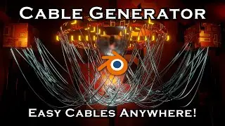 Automatic Cables Generator using Geometry Nodes - Blender Tutorial